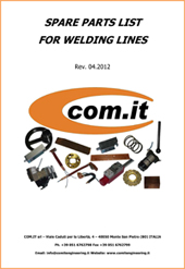 download the welding line spare parts catalogue